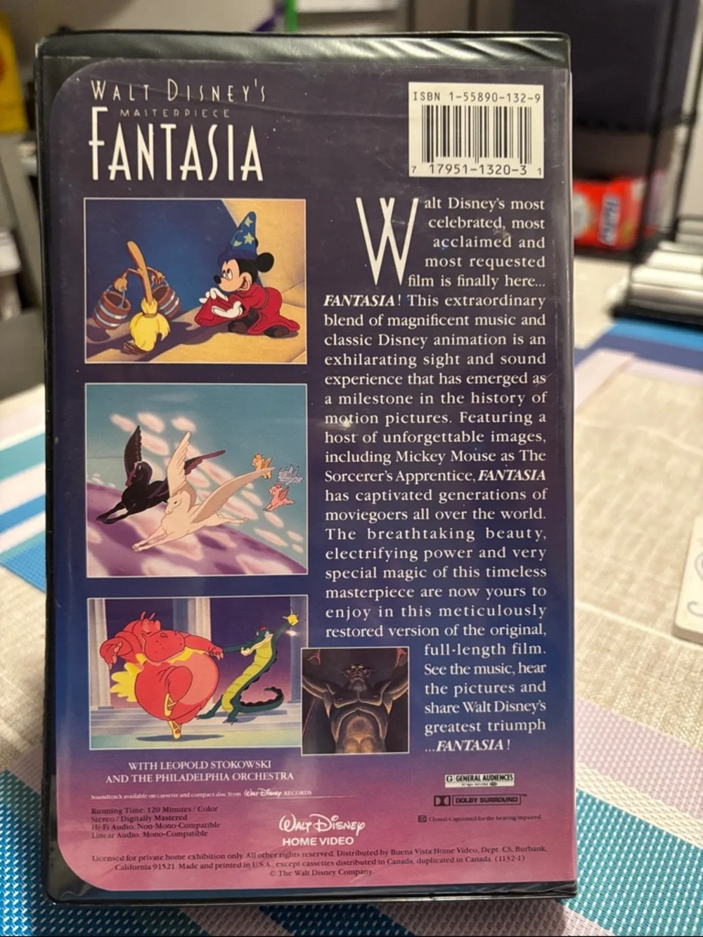 Disney Black Fantasia VHS Tape